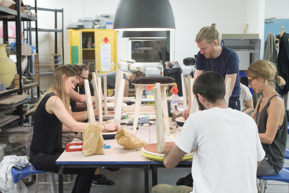 Making Edie stools