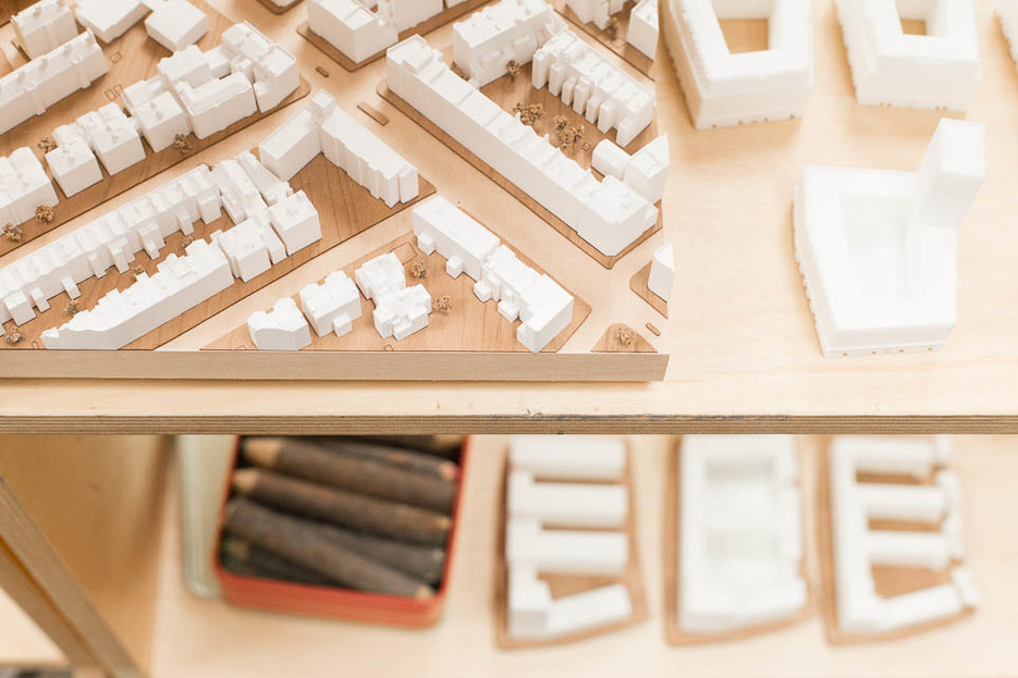 Models on display at Architecture 00